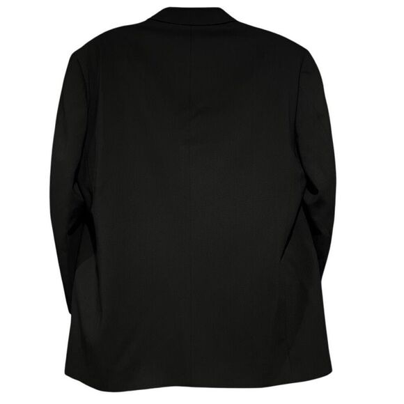 Today’s Man Super 100s Pure Wool Black Tuxedo Jacket Men’s 46R - Picture 2 of 5